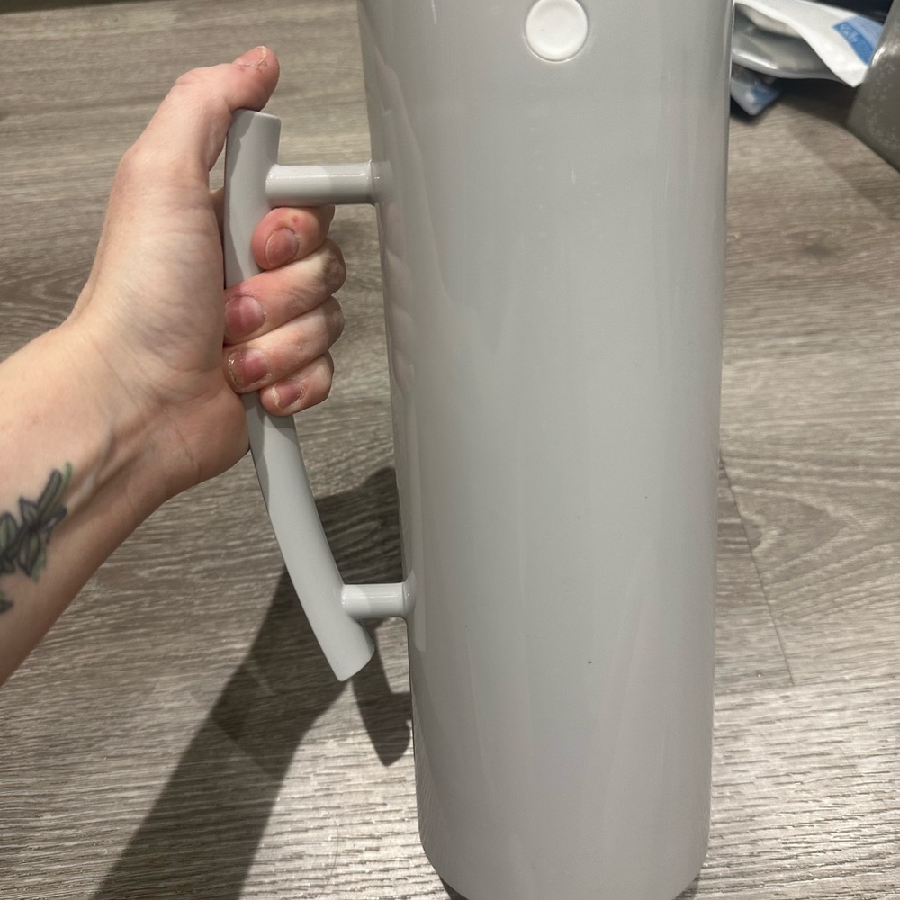 White Ceramic Pitcher